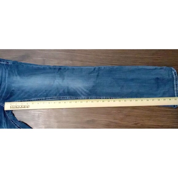 Grace In LA Bootcut Jeans Womens Size 30 Blue Bedazzled Embellished Sequin - Picture 14 of 14